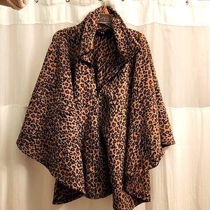 CB Casual leopard poncho/ cape